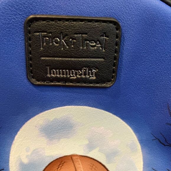 Trick r Treat Loungefly Sam Mini Backpack NWOT Halloween Town Pumpkin Head - Picture 5 of 16